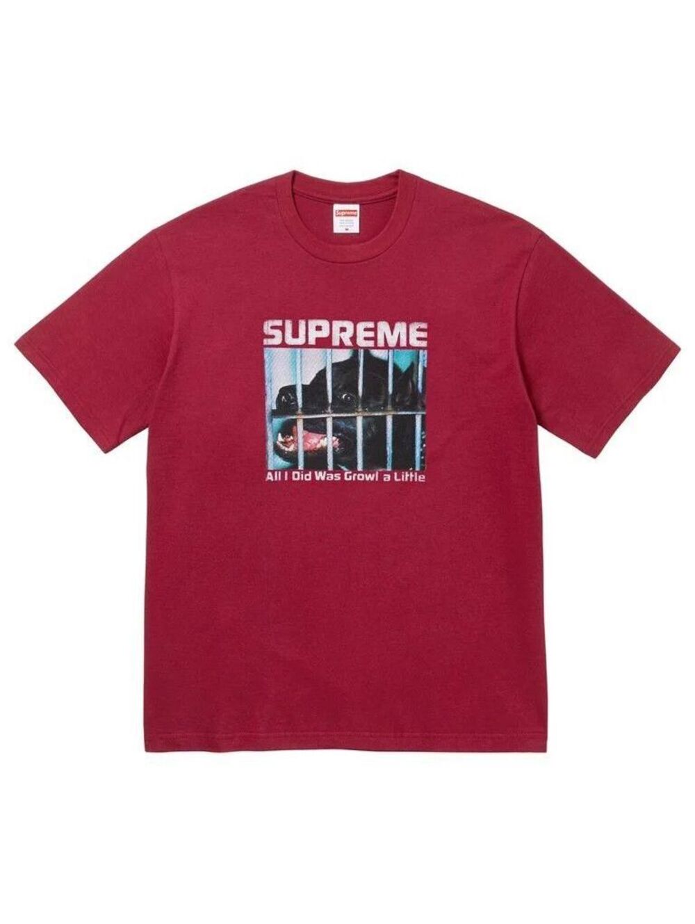 Supreme Growl Tee Cardinal Red • Large